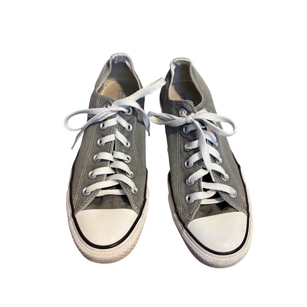 Converse Chuck Taylor All Star Low Top Grey Canvas Sneakers Mens 7 Wos 9